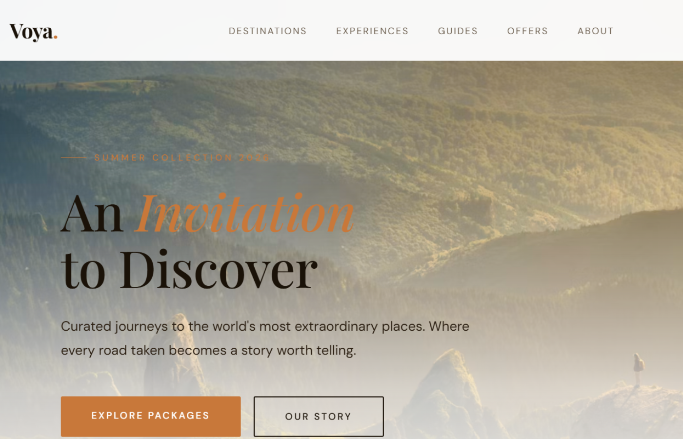 Voya Travel & Tourism Website Template